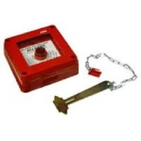Quadretto di emergenza antincendio Abb Rosso con martelletto IP55 13180