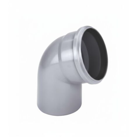 Curva 45° per scarico idrico in polipropilene grigio pp-tech Ø40 mm bampi bbo040045