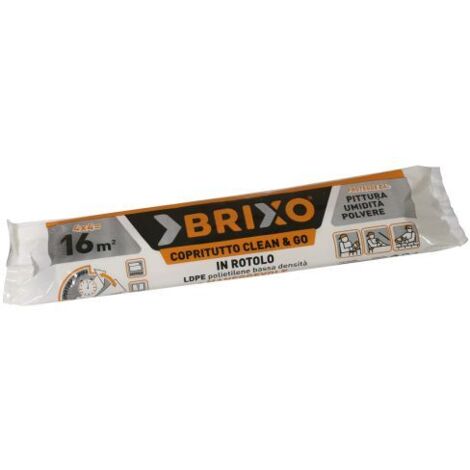 Telo copritutto in polietilene ld 4x4 m antimacchia con apertura rapida brixo 366200 (1/2)