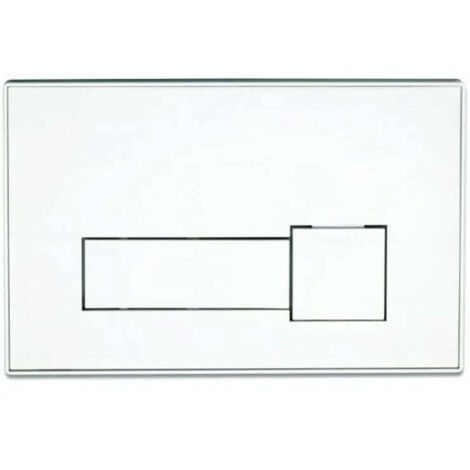 Placca di comando ti bianca in abs meccanica doppio scarico per cassette bsilent e andromeda plus bampi cplatibia (1/4)