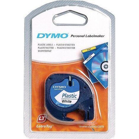 Nastro adesivo per etichettatrici dymo letratag 12 mm lunghezza 4 metri uso interno lunga durata dymo 070860000