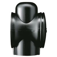 Adattatore palo still Ø60 per plafoniere o lampade lombardo, colore nero. lom lb11312