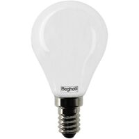 Lampadina led 5w e14 4000k tuttovetro luce naturale beghelli 56542