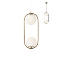 Lampadario a sospensione 1 luce colore oro opaco nina redo 012626