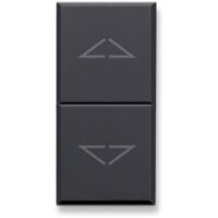 Doppio pulsante con frecce tekla s44grigio tekla 1p na+1p na 10a 250v 1 modulo ave 445056f