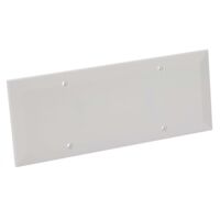Coperchio+viti per scatola da incasso rettangolare 6/7 moduli, colore bianco fanton 63995