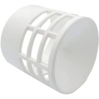 Griglia di protezione Ø80 per terminale fumi a condensazione in pp bianco flue pabgs 01 d80