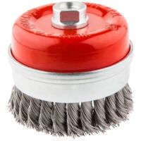 Spazzola a tazza rinforzata inox 65 mm attacco m14 graphite 57h585