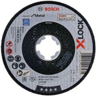 Bosch Professional 2608619253 Mola da Taglio Dritta, per Metallo, X-Lock, Ø115 mm, Diametro Ø: 22.23 mm, Spessore: 2.5 mm