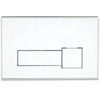 Placca di comando ti bianca in abs meccanica doppio scarico per cassette bsilent e andromeda plus bampi cplatibia