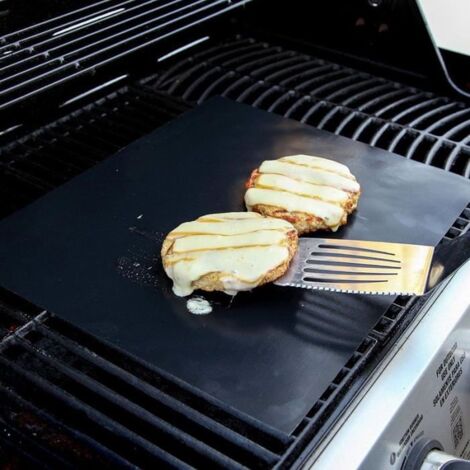 Tapis De Cuisson Barbecue Anti-adhésif - Lot De 2 (40x50 Cm) - Téflon Sans BPA Résistant à 260°C