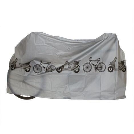 Housse bâche étanche couverture de protection Scooter Vélo Bicyclette Grise 210x110cm (1/4)