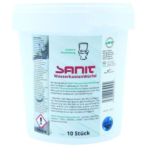 Sanit Wasserkastenwürfel 3056   für Einwurfschacht Geberit, 10 Stück