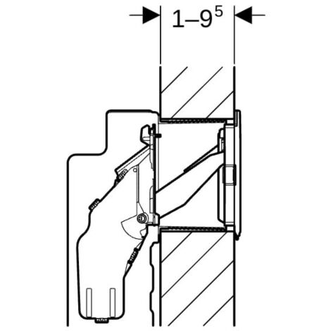 Geberit Sigma Einwurfschacht 115610001 für Reinigungswürfel, zu Unterputz-Spülkasten 12cm