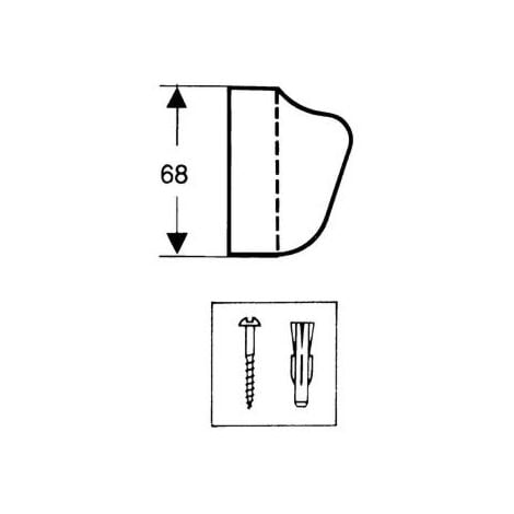 hansgrohe Brausehalter 28321000   chrom, für Handbrausen