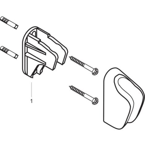 hansgrohe Brausehalter 28321000   chrom, für Handbrausen