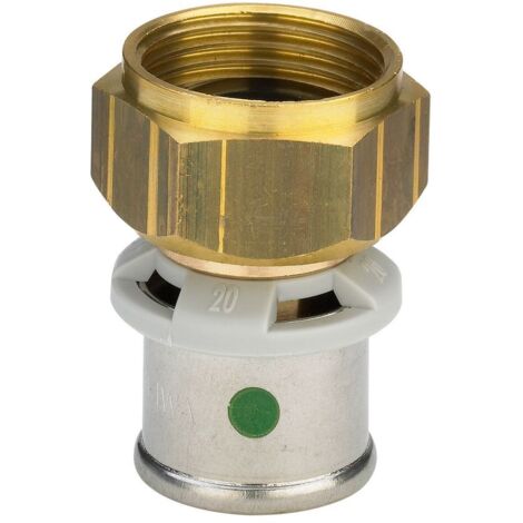 Viega Sanfix-P Anschlussverschraubung 605544 25 mm x G 1 1/4, flachdichtend, mit SC-Contur, Rotguss