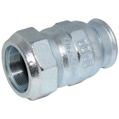 Gebo Verschraubung Temperguss-Verbinder 3/4'' x 3/4'' IG verzinkt für Stahlrohre 01.150.01.02