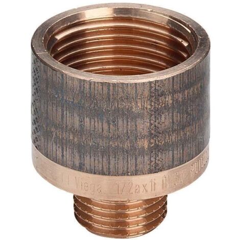 Viega Reduzierstück 322564 R 3/8 x Rp 1/2, Rotguss, rund (1/5)