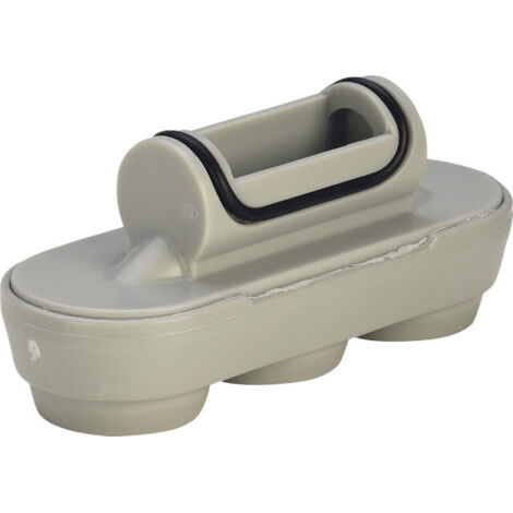 Viega Zulaufeinsatz Multiplex Trio Badewanne Strahlregler 351076 Wannenzulauf, Kunststoff grau