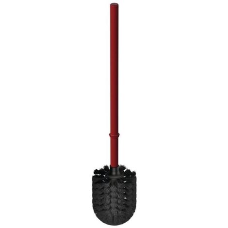 HEWI Serie 477 WC Bürste 4772001033 Stiel rubinrot, Bürste schwarz, Ø 8,1 cm (1/4)