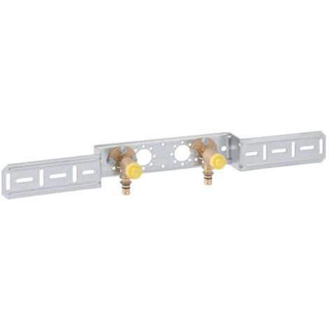 Geberit Mepla Anschlusswinkel 602780005 Ø 20mmxRp 1/2x52mm, Rotguss, 90Grad, zweifach, vormontiert