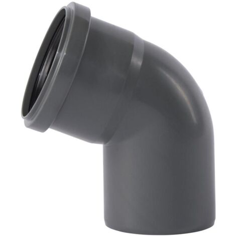 Ostendorf 173130 HTSafe Rohr Bogen DN 75 67 Grad Winkel Abflussrohr grau