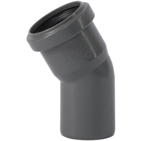 Ostendorf 172110 HTSafe Rohr Bogen DN 50 30 Grad Winkel Abflussrohr grau