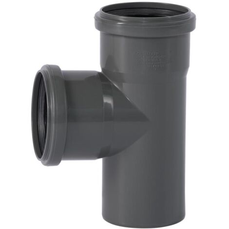 Ostendorf 173400 HTSafe Rohr Abzweig Abzweigung DN75/75/87 Grad Abflussrohr grau