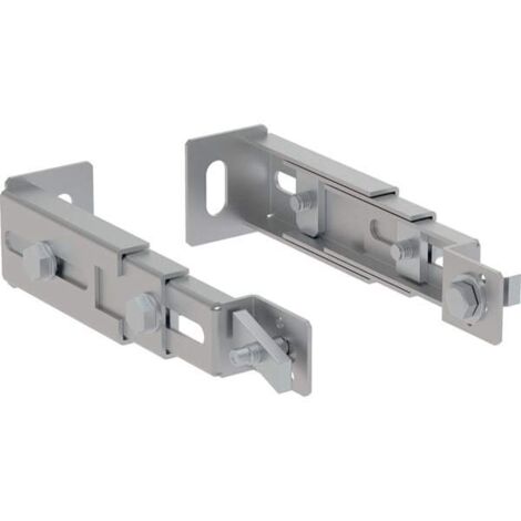 Geberit Duofix Fußbefestigung 111064001 verzinkt, tiefenverstellbar, für Rückwand, 2 Stück (1/5)