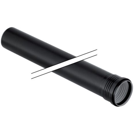 Geberit Silent-PP Tubo Di Scarico DN40 Con Manicotto - Lunghezza 250 Mm - Sistema Silenziato A Tre Strati Per Edilizia