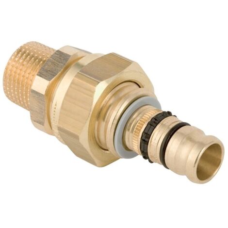 Geberit Mepla Übergangsverschraubung 602590005 Ø 20mmxR 1/2, Rotguss, mit AG (1/5)