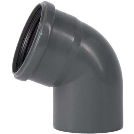 Ostendorf 175130 HTSafe Rohr Bogen DN 110 67 Grad Winkel Abflussrohr grau