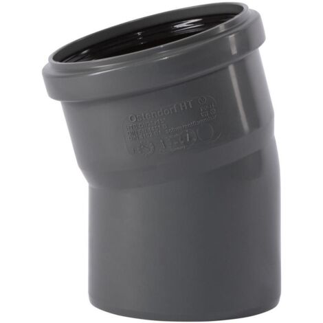 Ostendorf 174100 HTSafe Rohr Bogen DN 90 15 Grad Winkel Abflussrohr grau