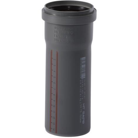 Ostendorf 173010 HTSafe Rohr Abflussrohr DN75 x 250mm grau Kunststoffrohr