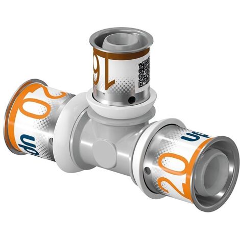 Uponor S-Press PLUS Press-T-Stück 1039949 20 x 16 x 16 mm, reduziert, PPSU (1/4)