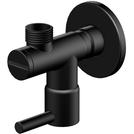 Steinberg Serie 100 Eckventil 1001640S 1/2" x 3/8", mit Schmutzfilter, Matt Black (1/2)