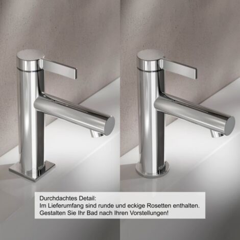 Keuco IXMO Pure 100 Waschtischarmatur 59502011100 Ausladung 110mm, ohne Ablaufgarnitur, verchromt