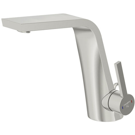 Steinberg Serie 260 Waschtischarmatur 26010001BN Ausladung 158mm, brushed nickel, mit Ablaufgarnitur 1 1/4" (1/5)
