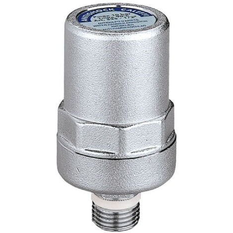 Caleffi Antishock Wasserschlagdämpfer 525040 1/2", Messing-Gehäuse, verchromt