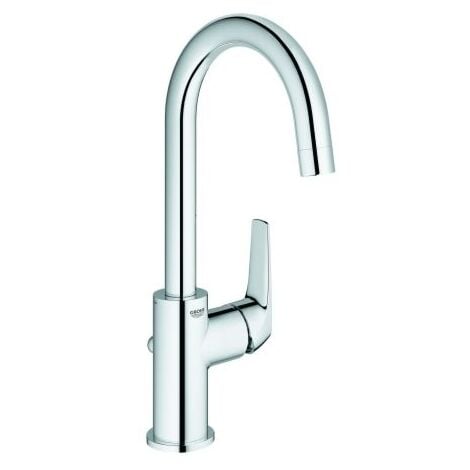Grohe BauFlow Waschtischarmatur L-Size 23753000 chrom, mit Ablaufgarnitur