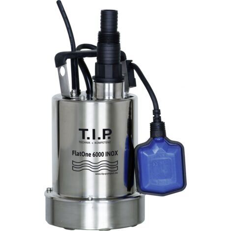 T.I.P. Klarwasser Tauchpumpe FlatOne 6000 IX 6.000 l/h 6 m 300 Watt Tauchpumpen