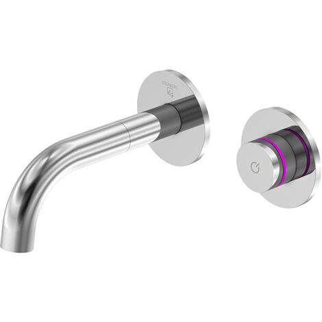 Steinberg iFlow Wand Waschtischarmatur 3901810 Ausladung 169mm, vollelektronische Temperaturregelung, chrom (1/5)