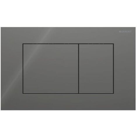 Geberit – WC-Betätigungsplatte Sigma40 – Glas Lava – 246x152mm – Schallisolierte Tasterstangen – Werkzeuglose Montage (1/5)