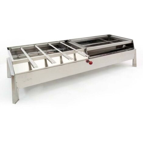 Kit de brochetas para barbacoa Asado – Acero inoxidable 60x15x15 cm – Lisa