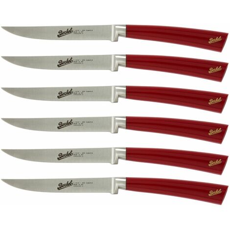 Elegancia set 6 cuchillos de acero de acero rojo - Berkel (1/4)