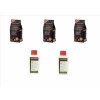 Kit parrilla Lotus Haya Carbón Pequeña 3x 1Kg + 2 gel pack 200 ml para encendido Original Lotus Grill Barbacoa Barbacoa