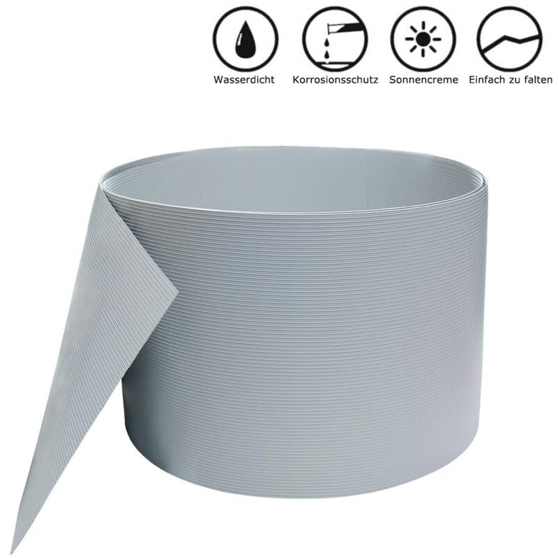 NAIZY Sichtschutzstreifen Aus Hart-PVC – 20x Rolle Je 2,5m X 19cm, Blickdicht Für Zaun & Garten, Farbe Grün