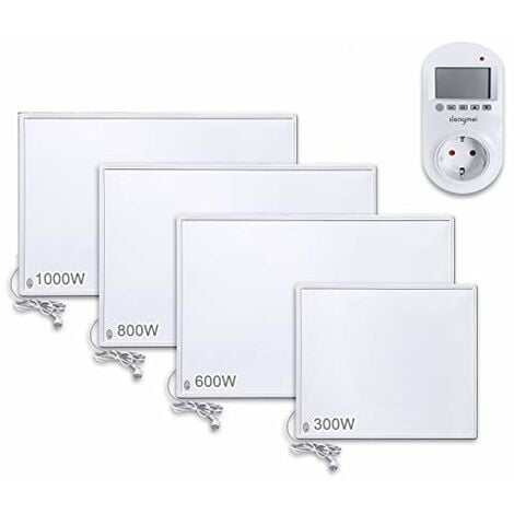 Thermostat Infrarotheizung 1000W Heizpaneel Infrarot Heizung Elektroheizung  mit Überhitzungsschutz für Heizt 12 -20m² Raum NAIZY