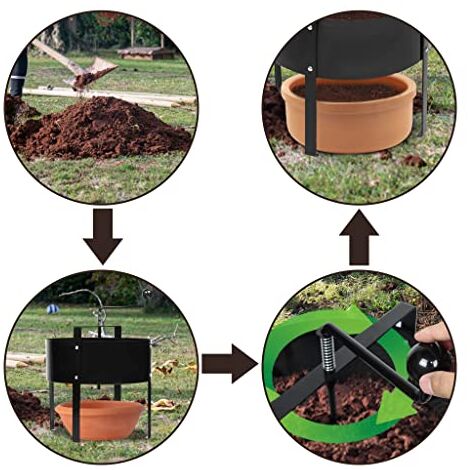 Für Sand XMTECH Gartensieb Manuell Drehbarer Bodensieb Kompostsieb Kompostsieb Testsieger